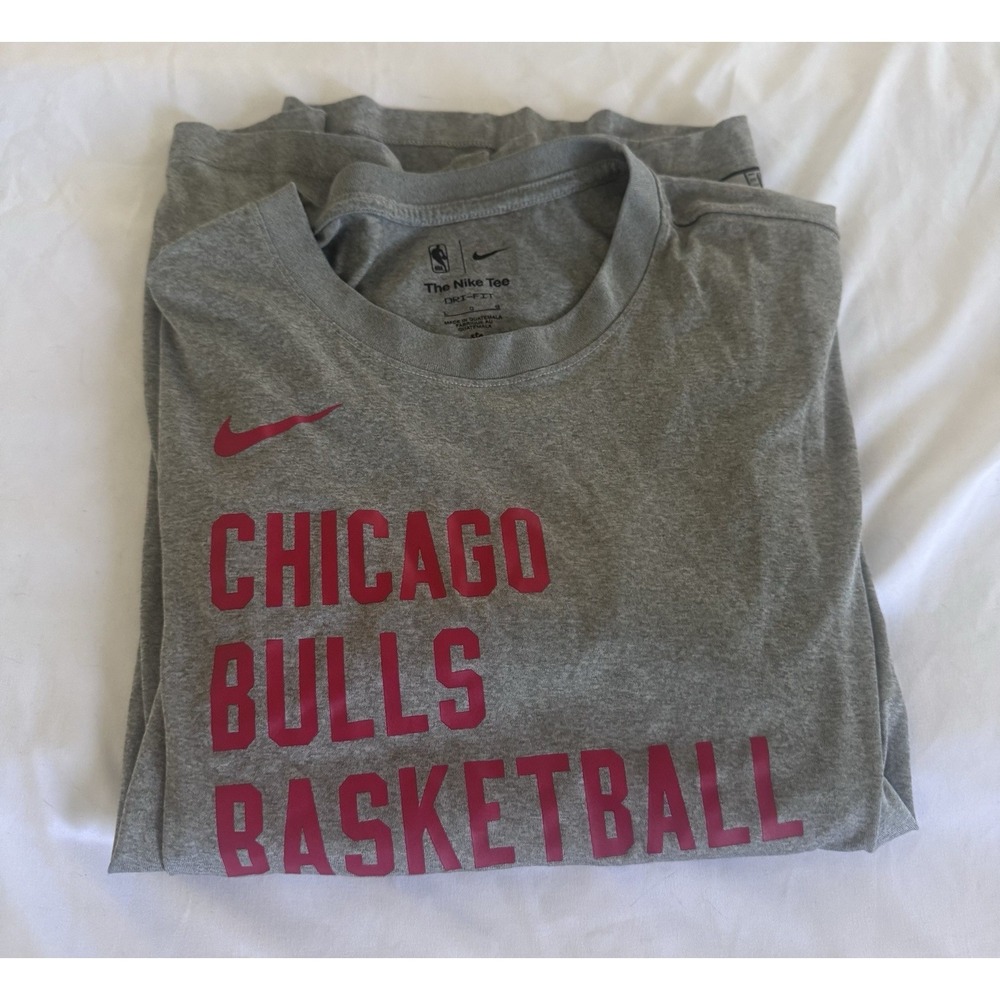 NWOT Chicago Bulls Nike NBA Authentics Nike Tee Short Sleeve Shirt Men's Sz L